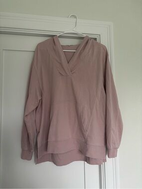 Z Supply Dusty Rose V-Neck Pullover Hoodie
